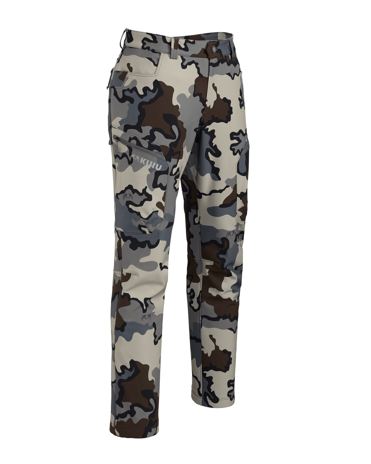 Front of Women's Guide PRO Pant in Vias Camouflage