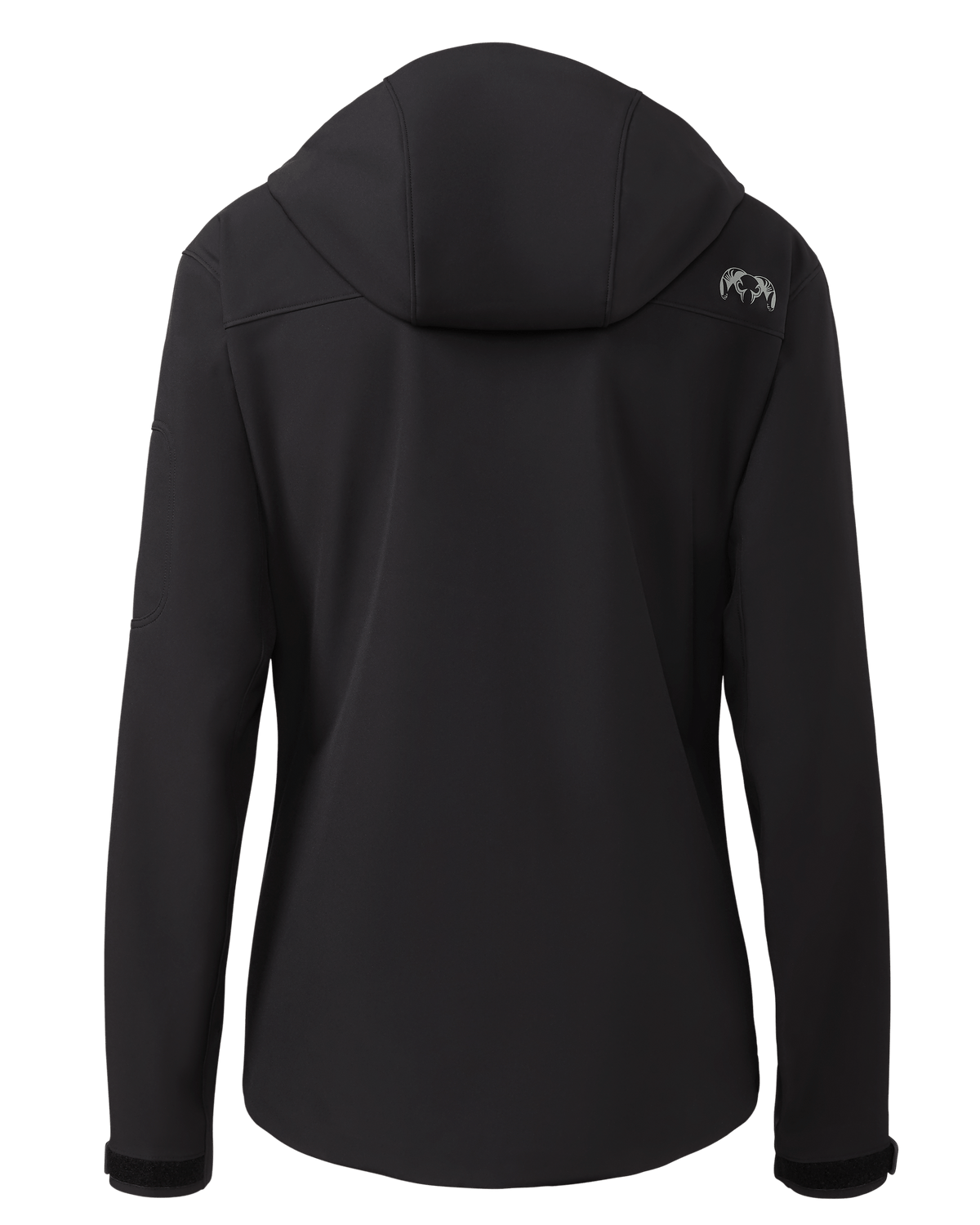 Back of Women's Guide PRO Hooded Jacket in Black