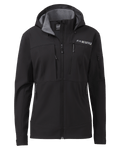 Front of Women's Guide PRO Hooded Jacket in Black