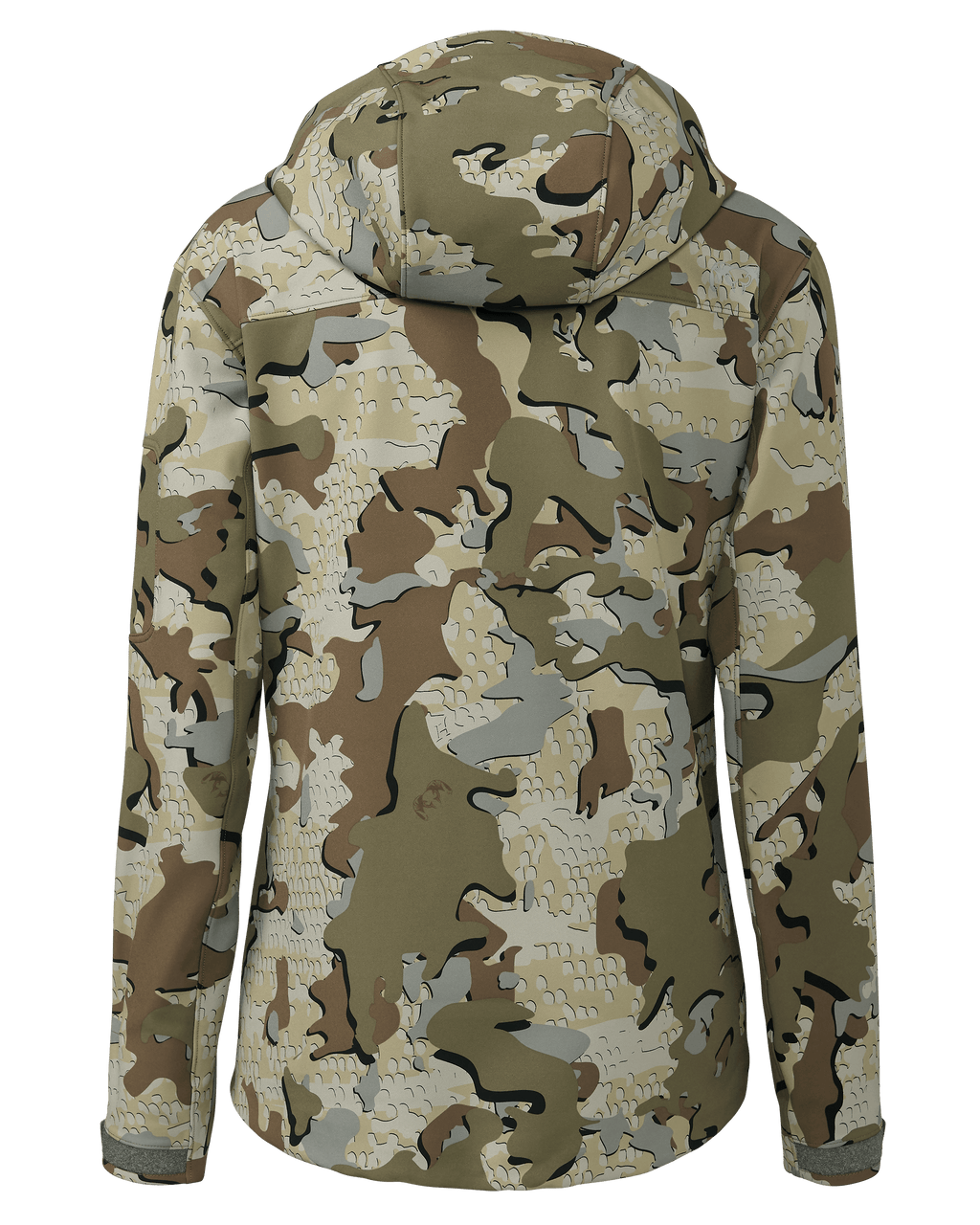 Back of Women's Guide PRO Hooded Jacket in Valo Camouflage