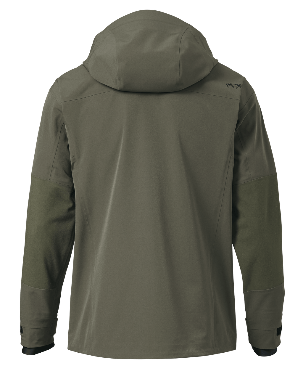 Back of Yukon TR Rain Jacket in Ash