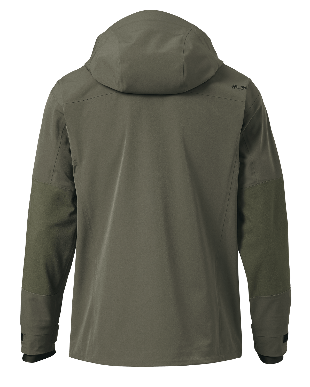 Back of Yukon TR Rain Jacket in Ash