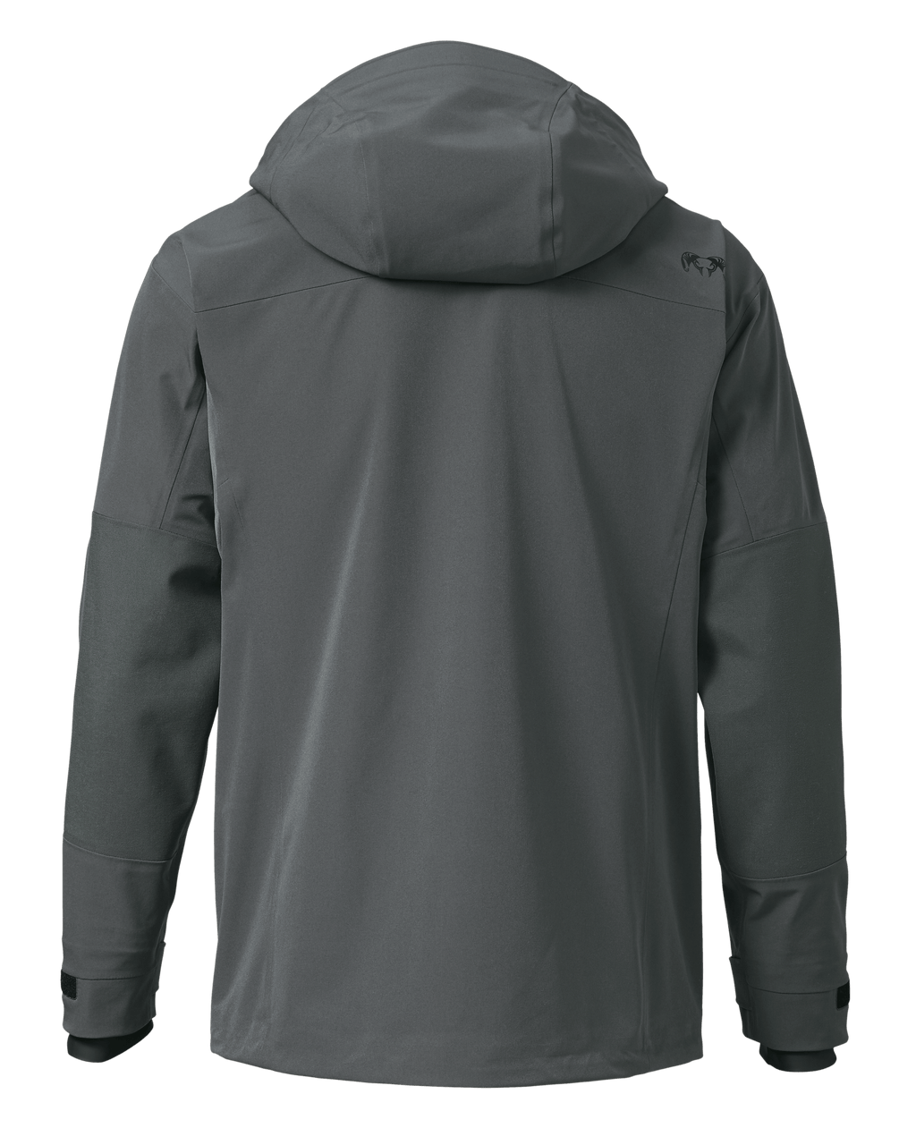 Back of Yukon TR Rain Jacket in Gunmetal