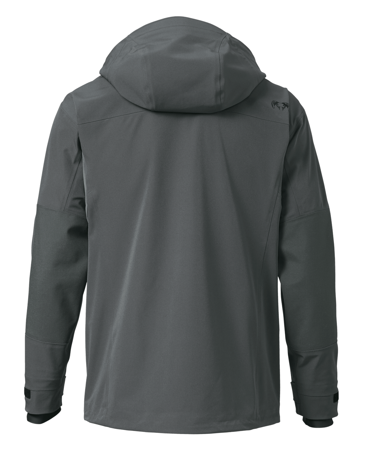 Back of Yukon TR Rain Jacket in Gunmetal