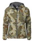 Front of Women's Kenai Hooded Jacket in Valo Camouflage