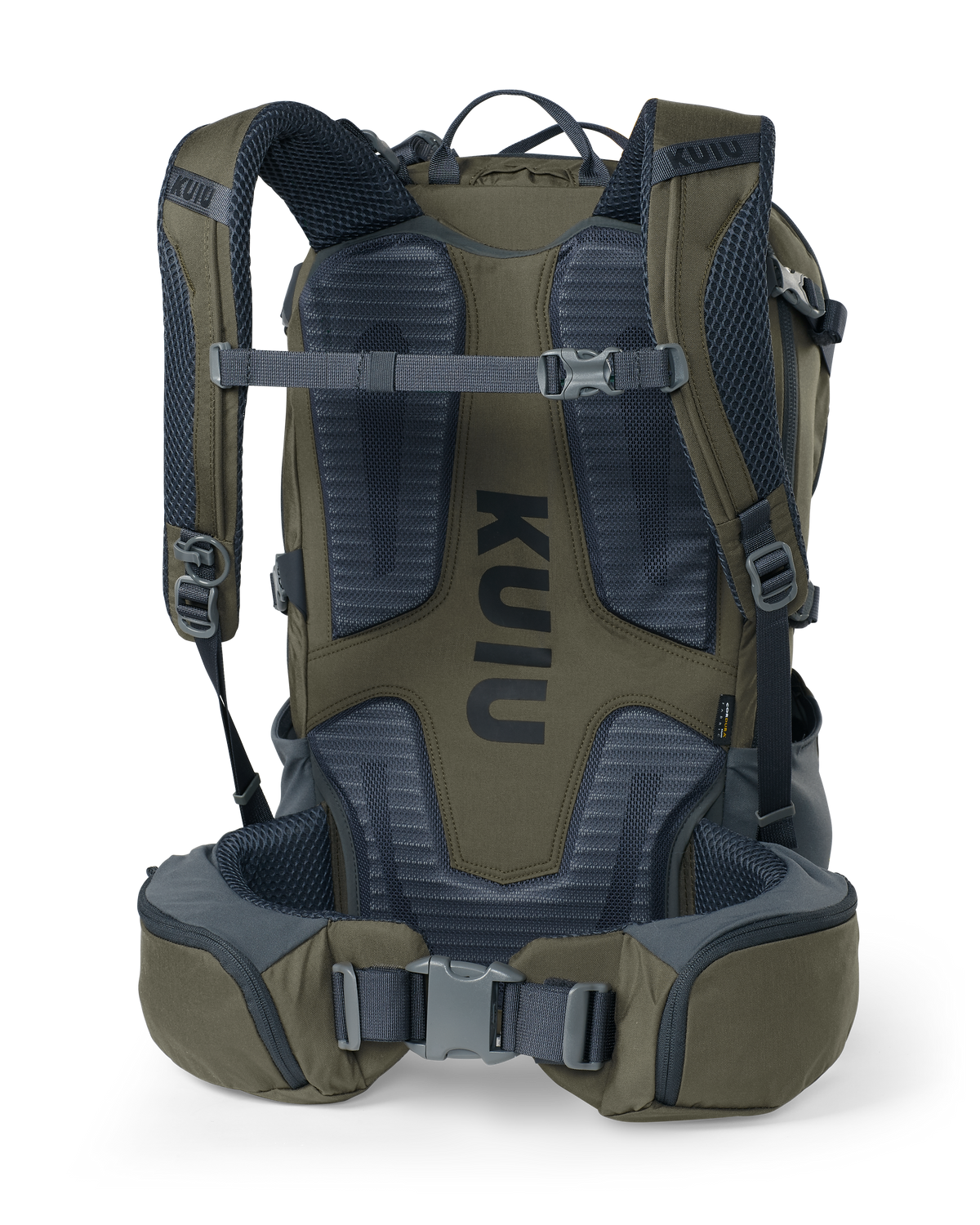 Back of Venture Divide 2000 in Ash Brown with removeable hip belt