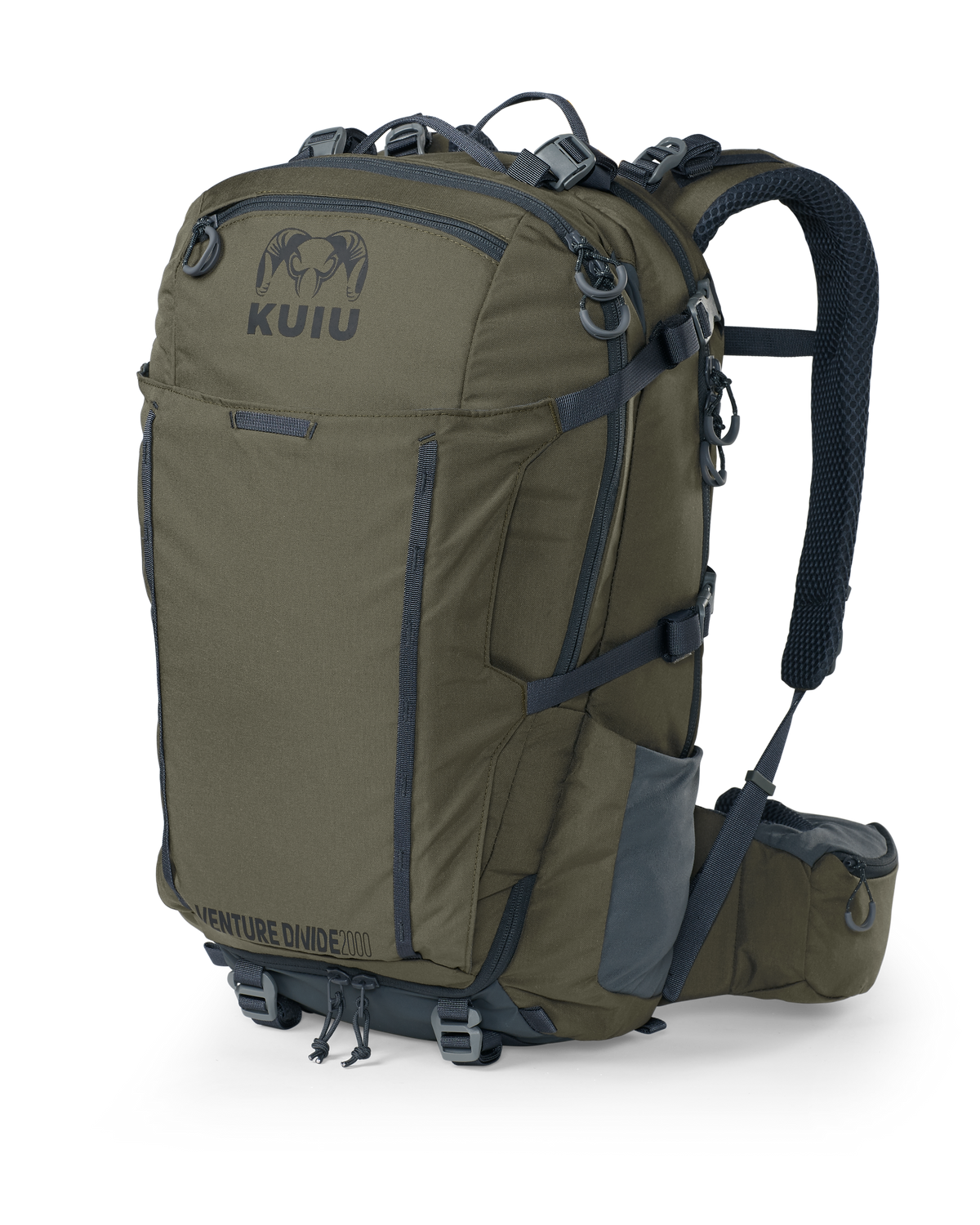 Front of Venture Divide 2000 Backpack in Ash Brown