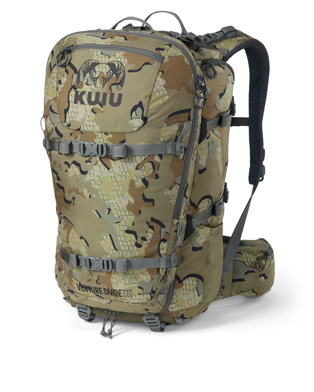 Front of Venture Divide 3000 Pack in Valo Camouflage