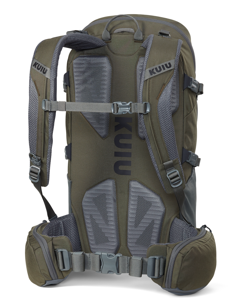 Back of Ranger 2200 with removable waist belt in Ash Brown