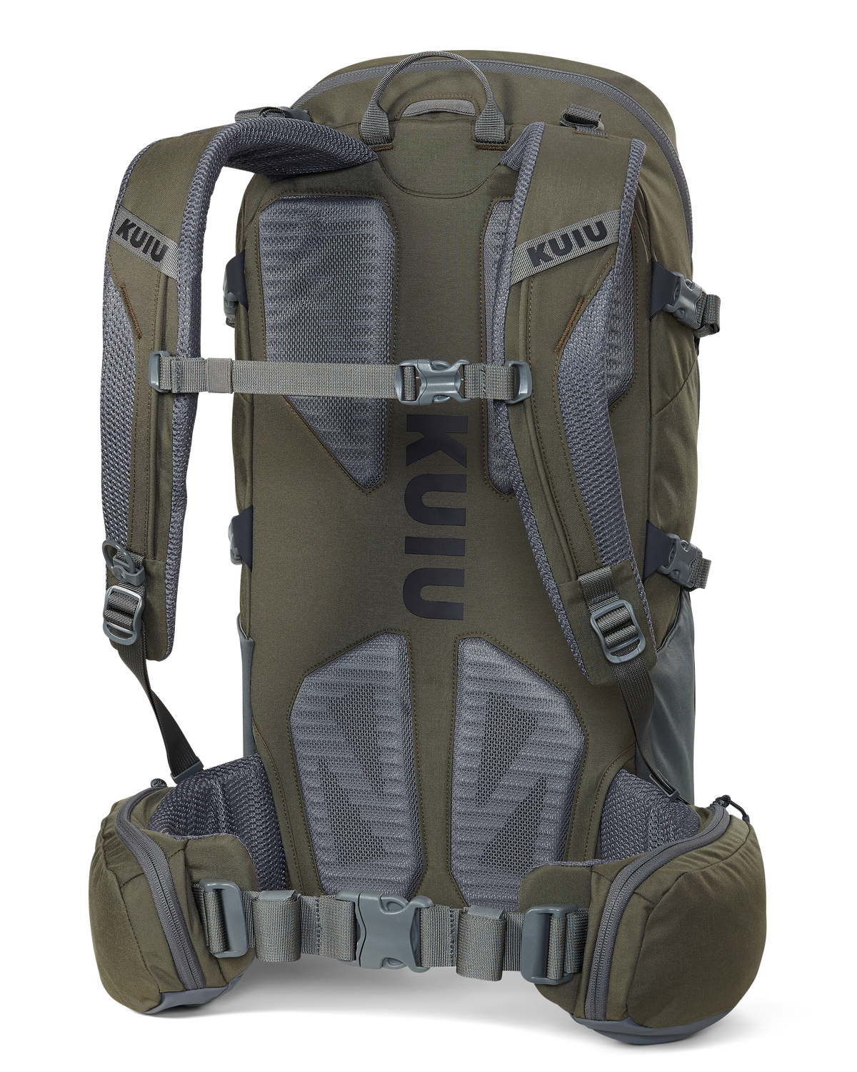 Back of Ranger 2200 with removable waist belt in Ash Brown