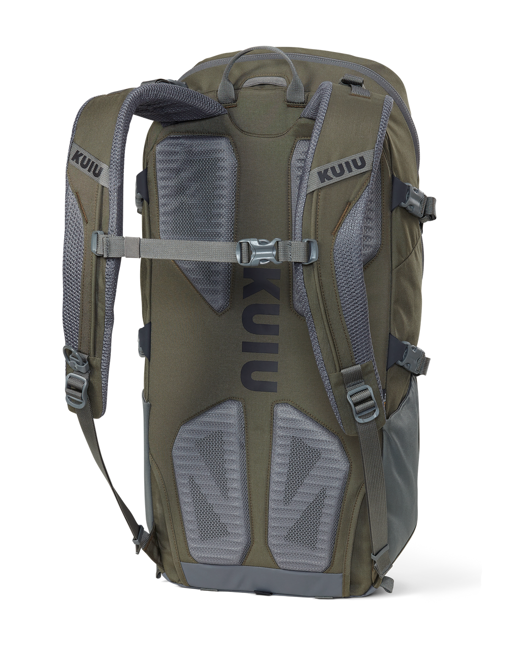 Back of Ranger 2200 without removable waist belt in Ash Brown