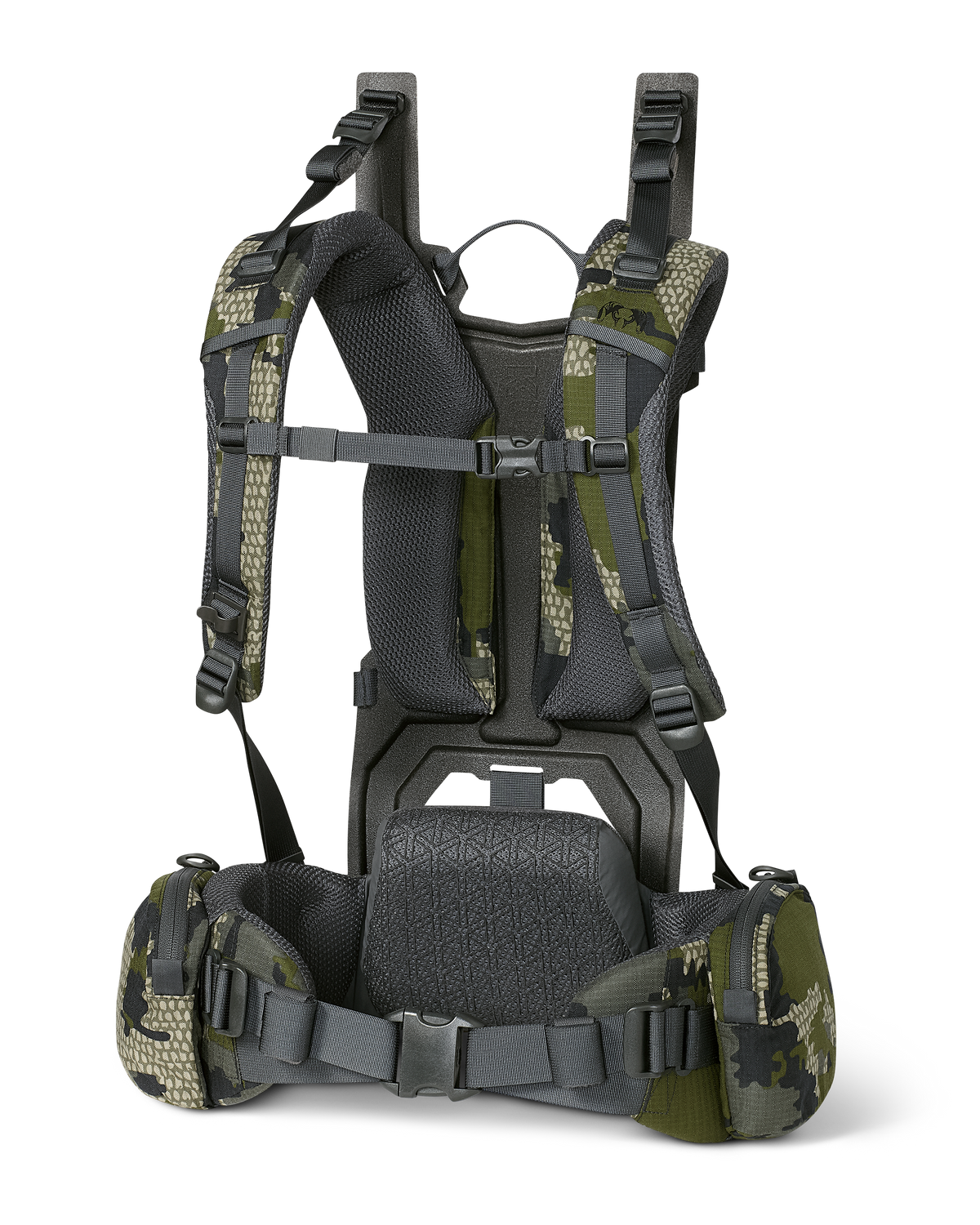 Front of ICON 6 Suspension Frame in Verde Camouflage