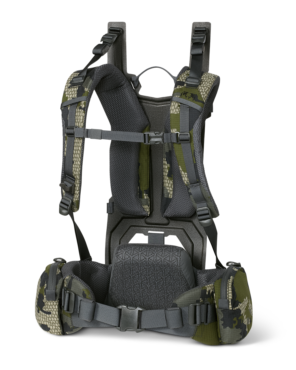 Front of ICON 6 Suspension Frame in Verde Camouflage