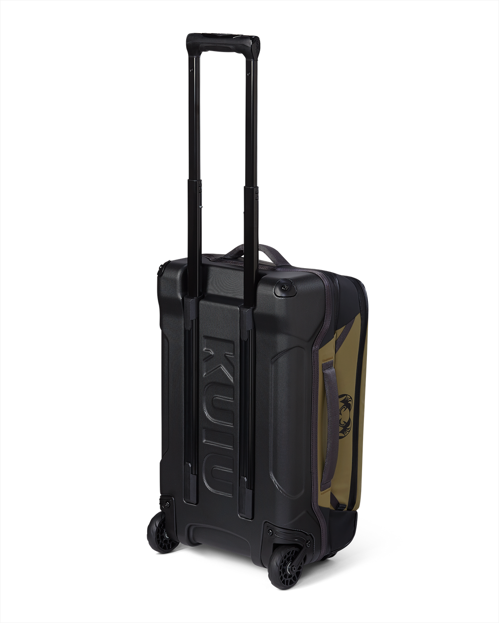 Angled back view of Waypoint 3000 Roller Travel Bag in Bourbon Brown