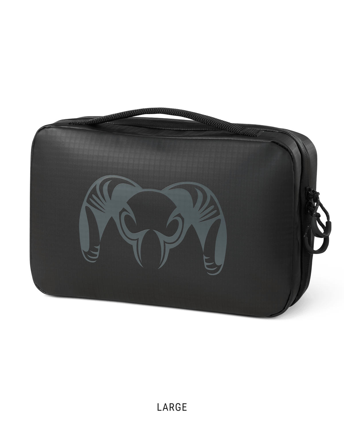 Back of large Waypoint Dopp Kit in Black
