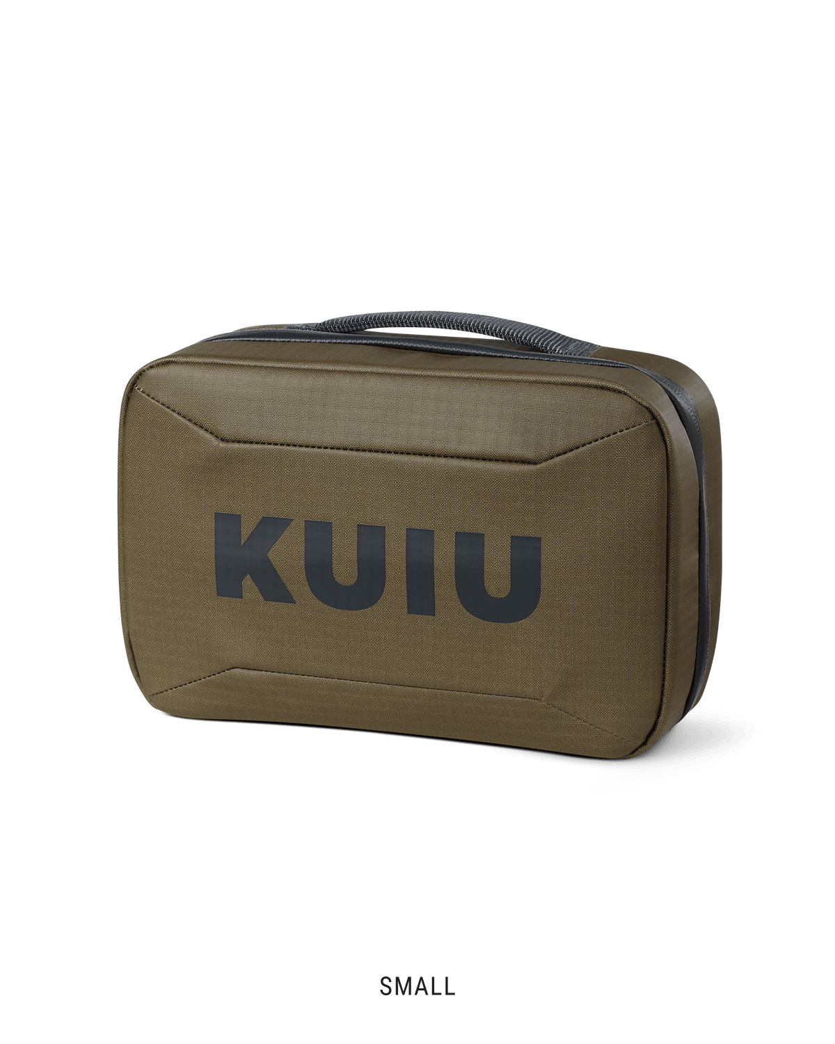 Front of small Waypoint Dopp Kit in Bourbon Brown