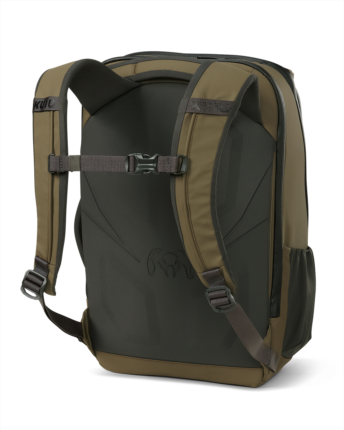 Back of Waypoint Travel Backpack in Bourbon Brown