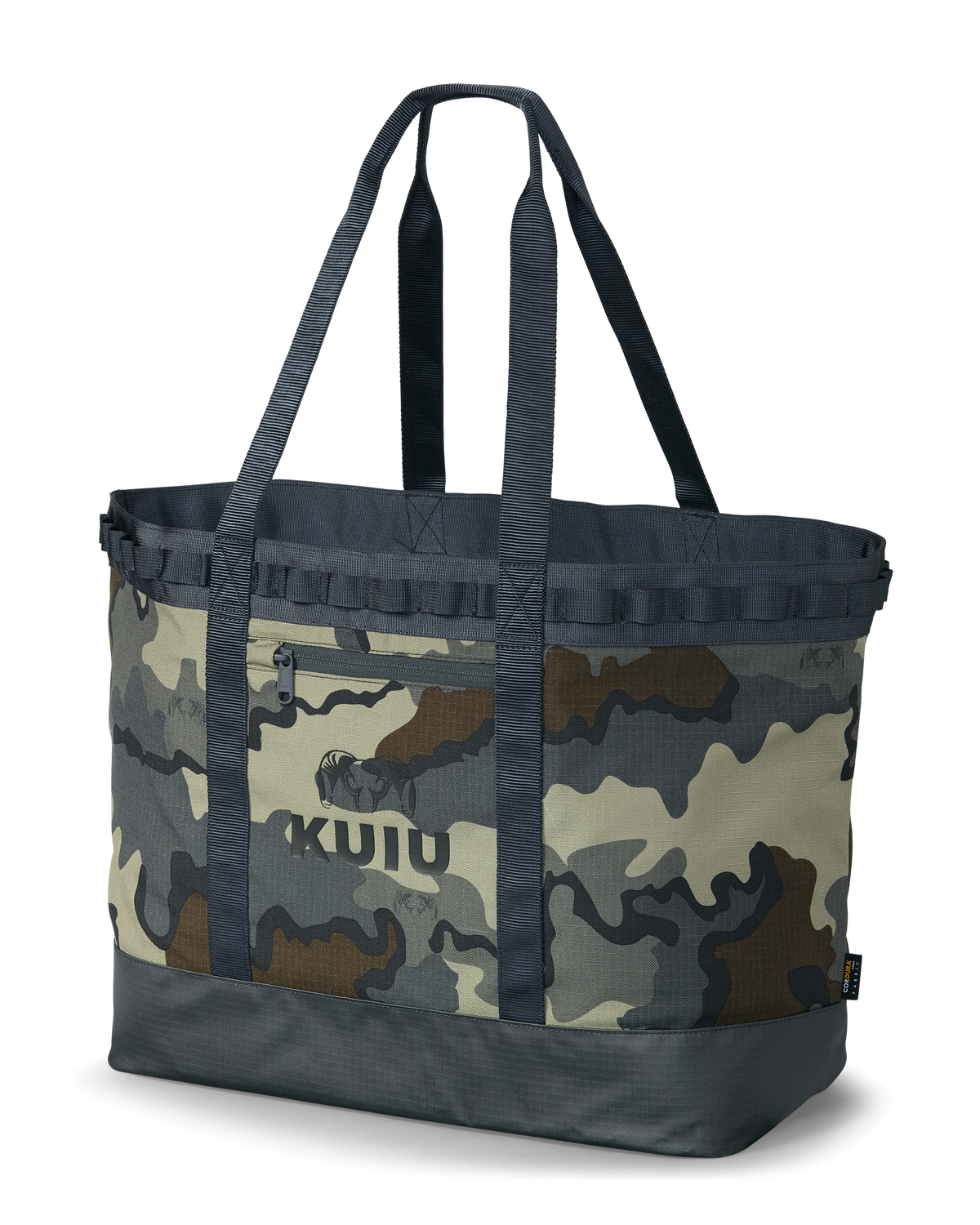 Front of KUIU CORDURA Tote Bag in Vias Camouflage