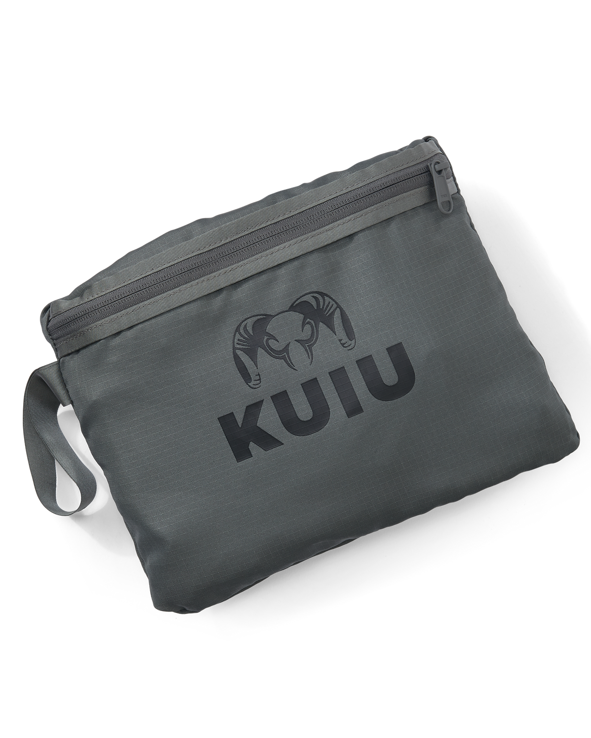KUIU CORDURA Tote Bag in Valo Camouflage shown in packable form - bag packs into internal storage pocket