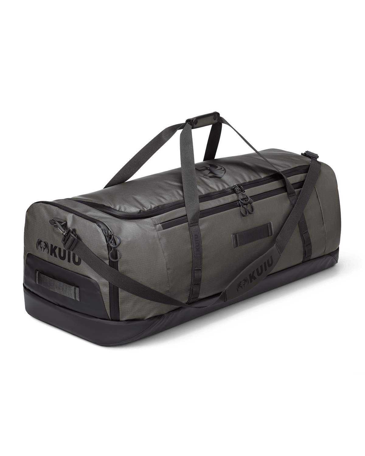Front of Two Track 8000 Boot Duffel in Stone Grey
