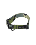 Camo Webbing Dog Collar in Verde Camouflage