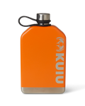 Front of KUIU 8 oz Flask in Orange