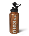 Front of KUIU 32 oz Bottle in Wood Brown