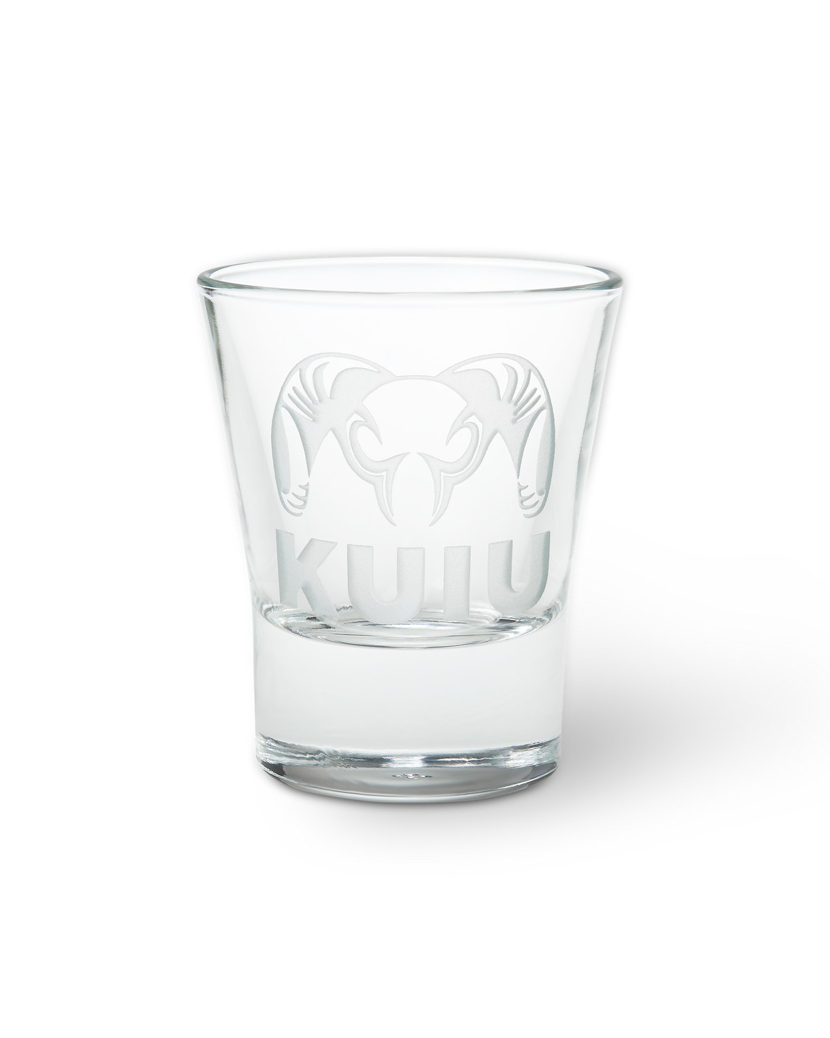 A single KUIU Engraved Shot Glass