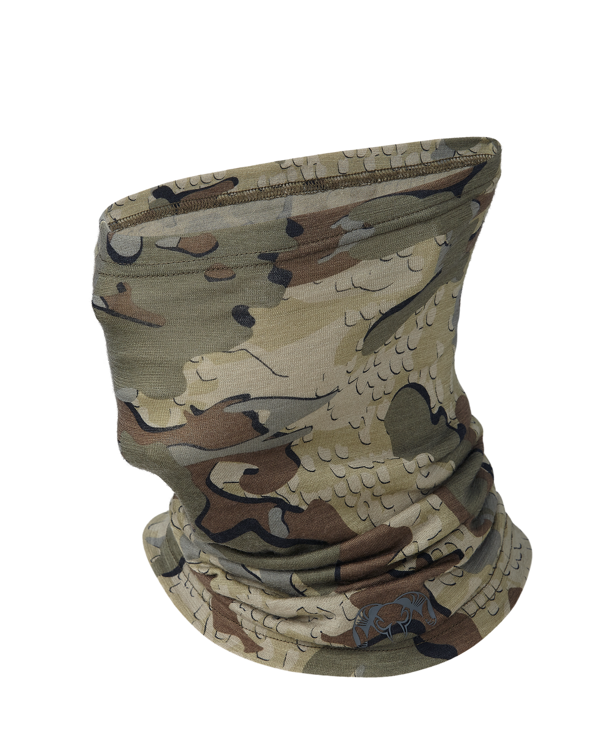 Front of ULTRA Merino 145 Neck Gaiter in Valo Camouflage