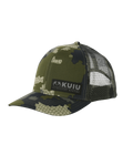 Front of KUIU CORDURA Trucker Hat in Verde Camouflage