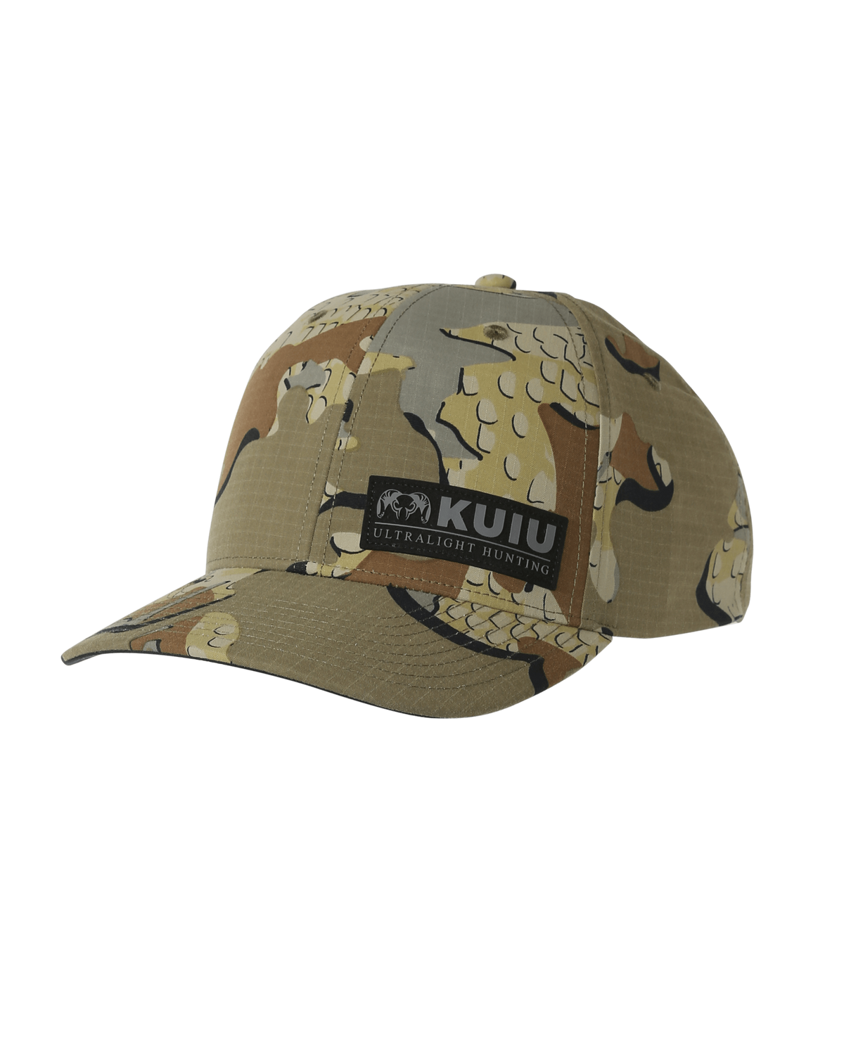Front of KUIU CORDURA Trucker Hat in Valo Camouflage