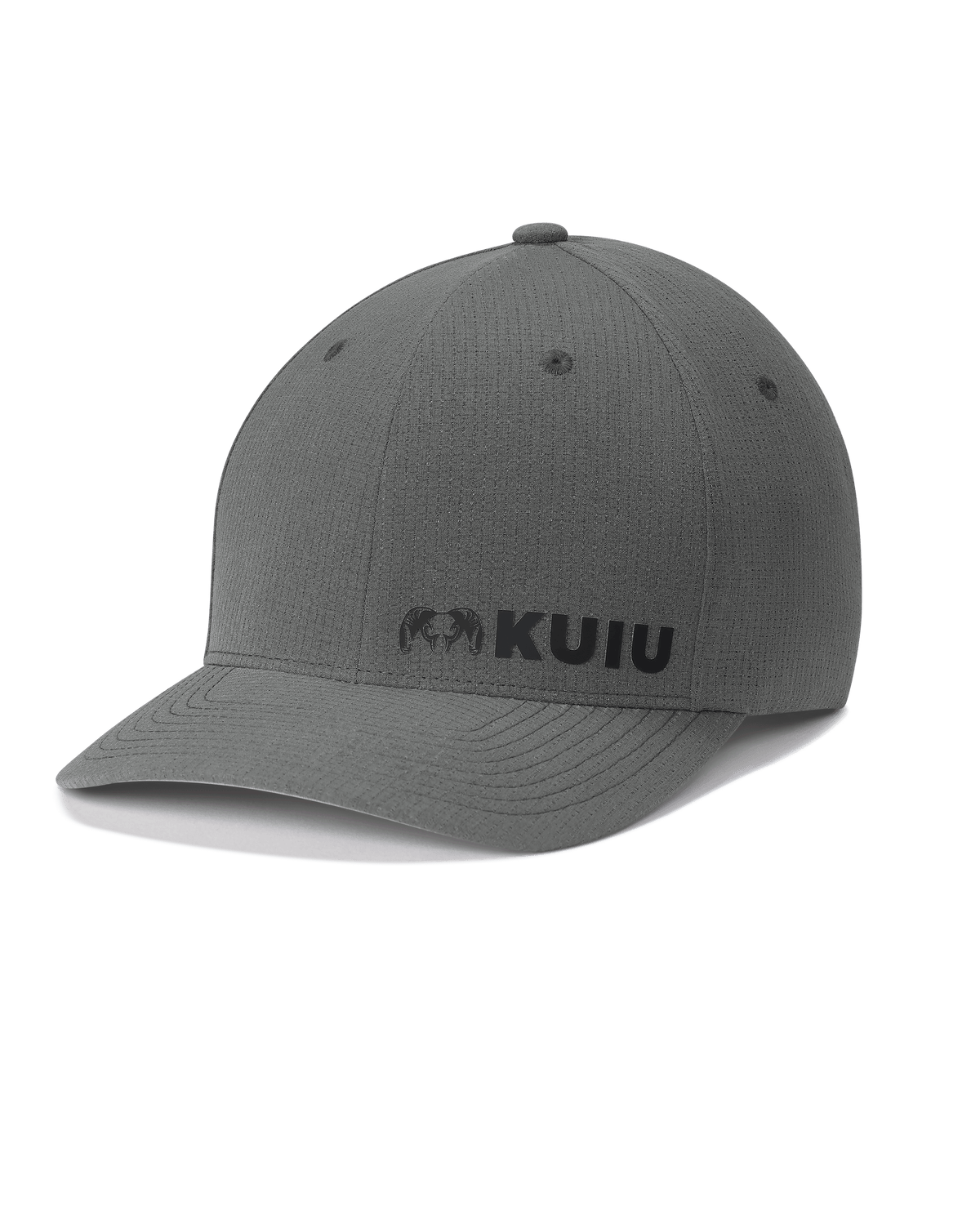 Front of PRO Airmesh Flexfit Hat in Stone Grey