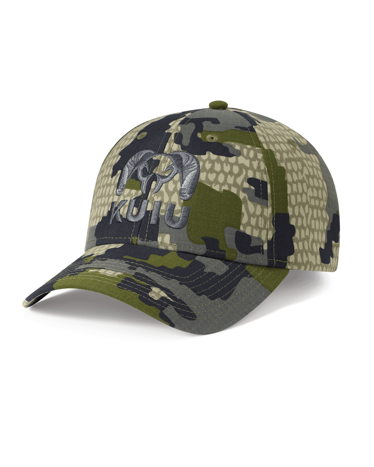Front of PRO CORDURA Hat in Verde Camouflage