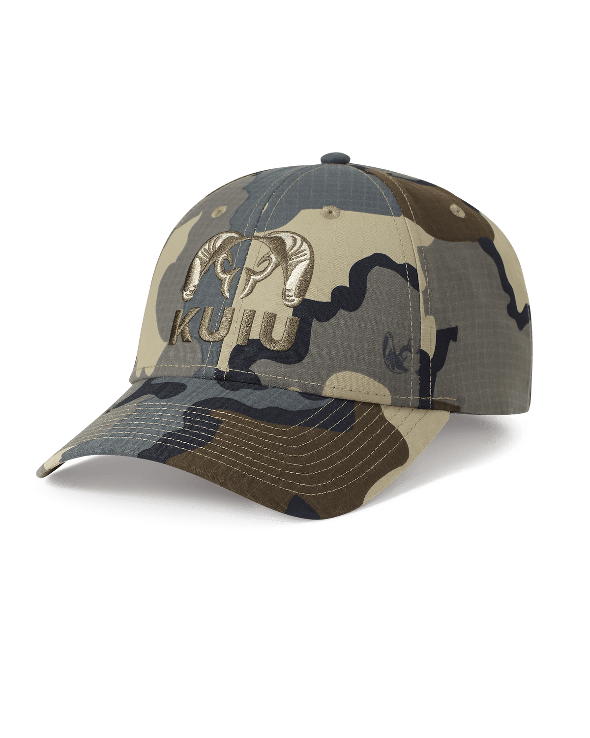 Front of PRO CORDURA Hat in Vias Camouflage