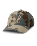 Front of Icon Cordura Hat in Vias Camouflage