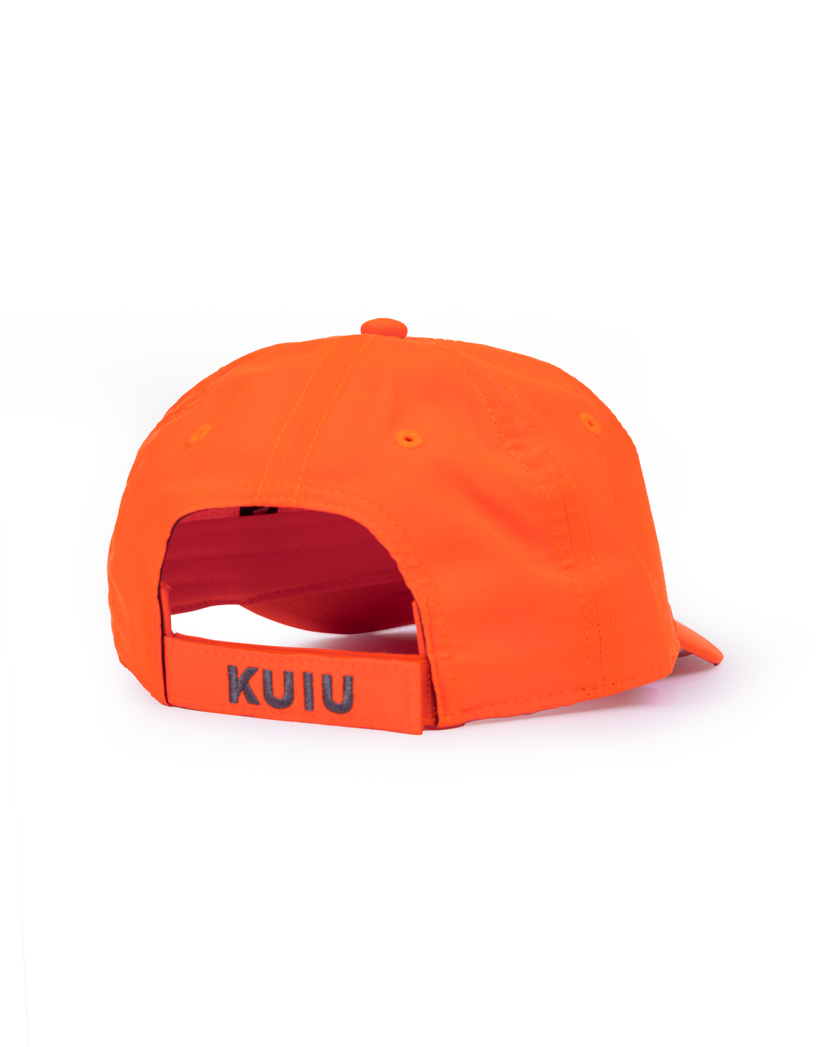 Back of KUIU Youth Cordura Hat in Blaze Orange.