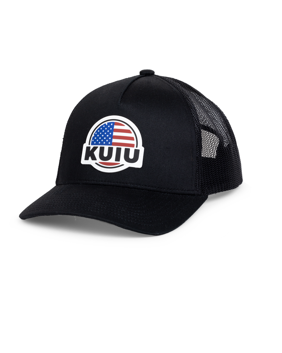 Front of KUIU Flag Patch Hat in Black