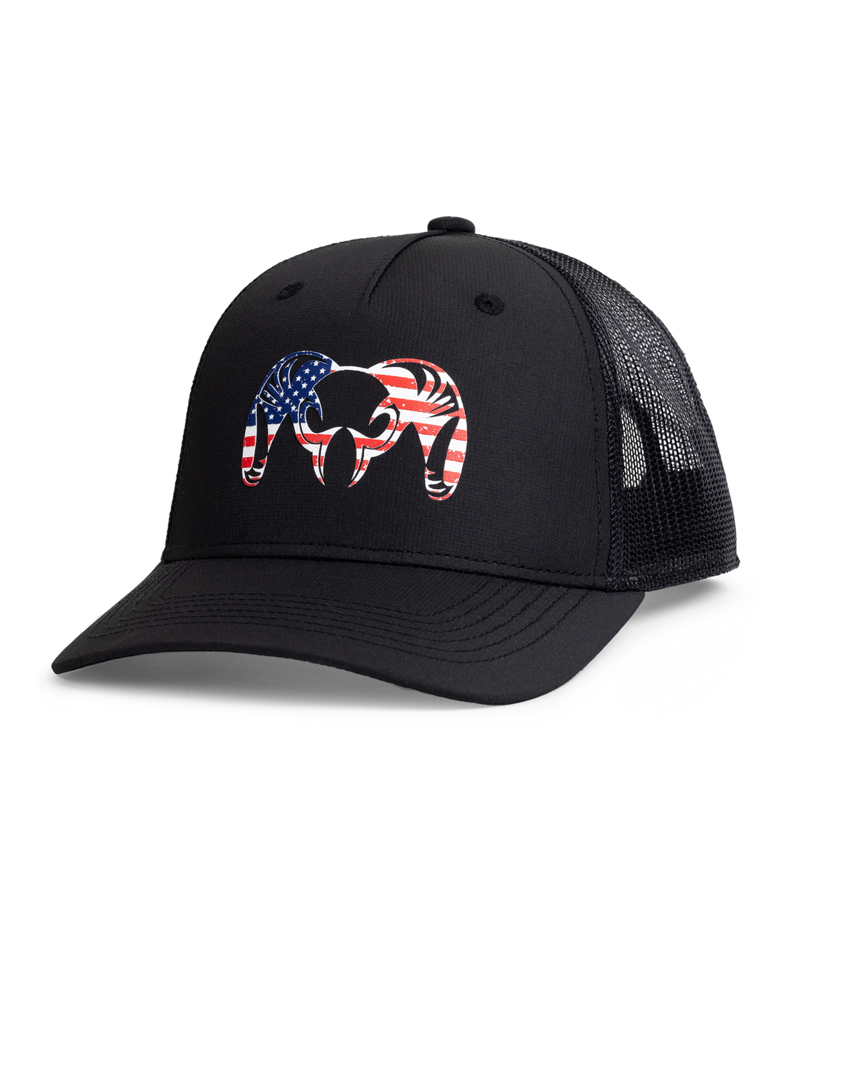 Front of KUIU Patriotic Ram Hat in Black