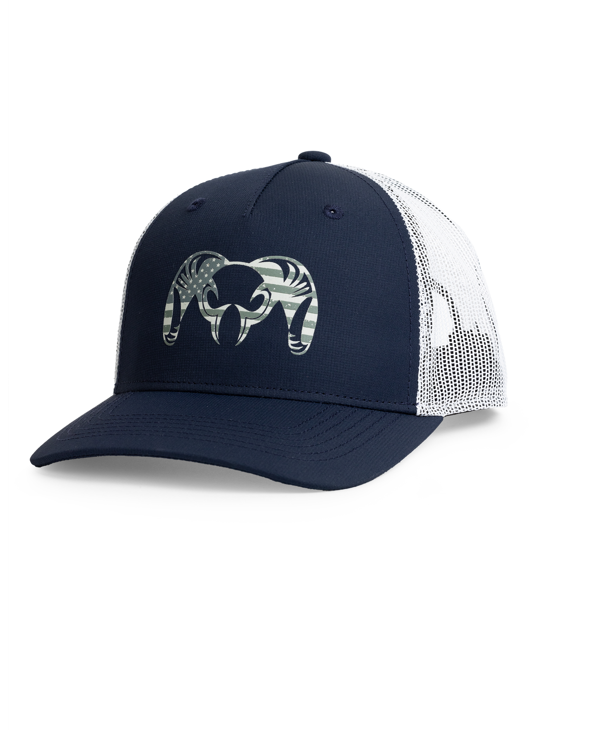 Front of KUIU Patriotic Ram Hat in Navy Blue