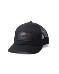 Front of 2025 Inner Circle Leather Patch Hat in Black