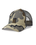 Front of Blank KUIU Cordura Trucker Hat in Vias Camouflage