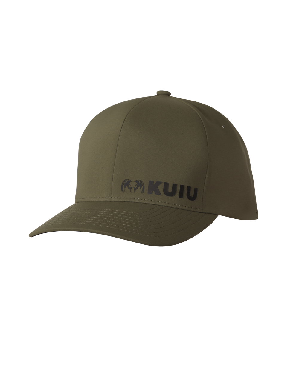 Front of Flexfit Delta Cap in Ash Brown