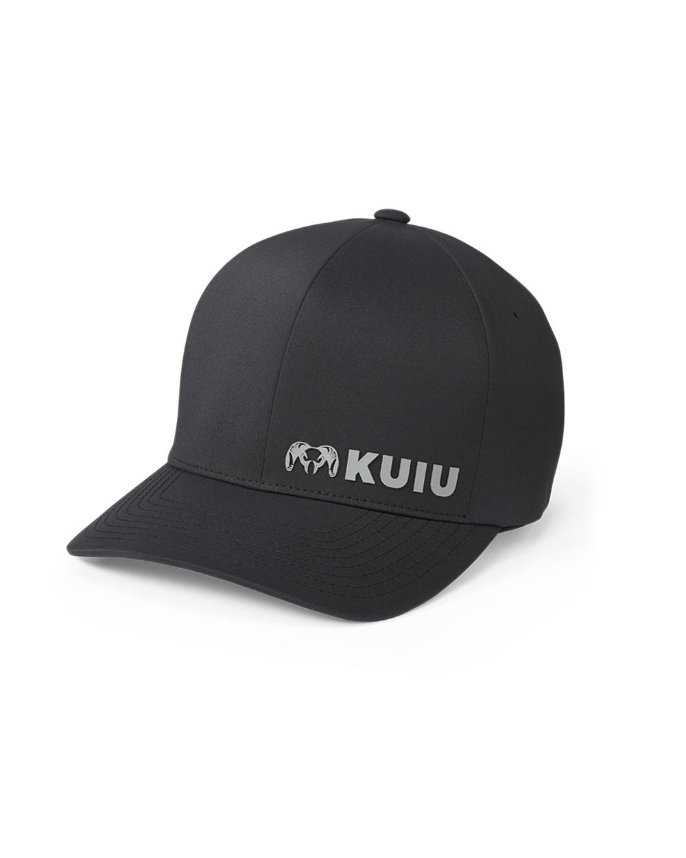 Front of Flexfit Delta Cap in Black