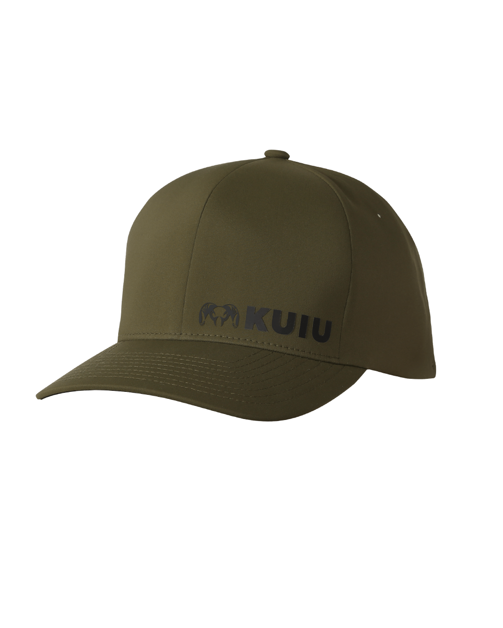 Front of Flexfit Delta Cap in Olive Green
