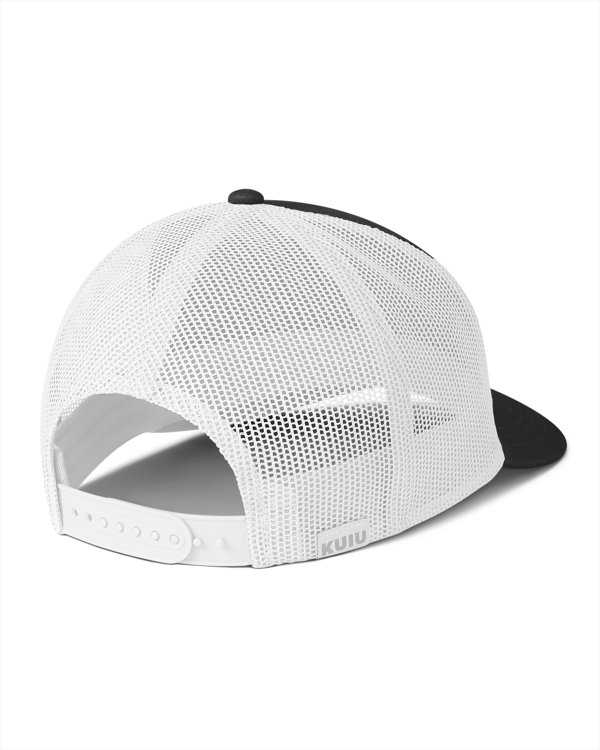 Front of KUIU Here to Hunt Woven Patch Hat in Black/White