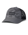 Front of KUIU Logo Patch Hat in Grey/Black