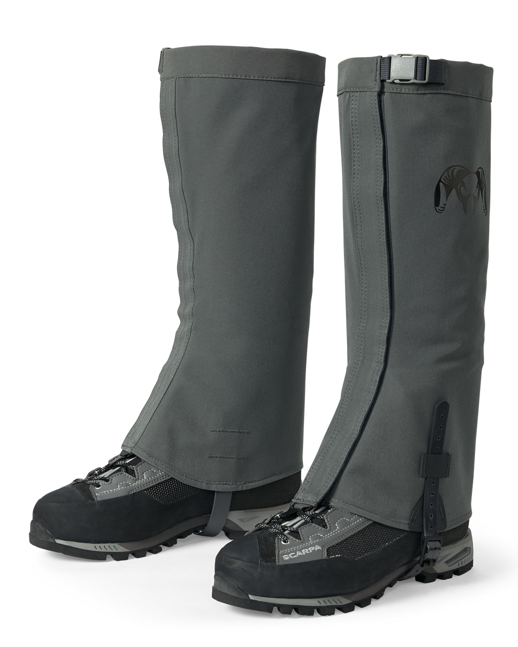 Front of Yukon HD Hunting Boot Gaiter in Gunmetal Grey
