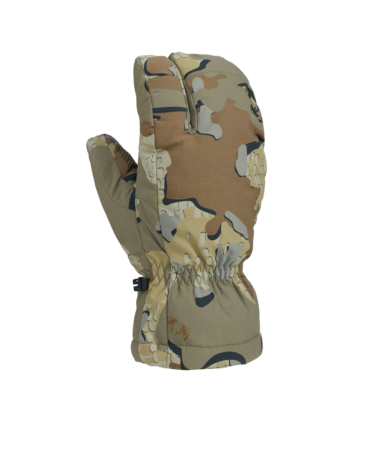 Front of Super Down Pro Glassing GloMitt in Valo Camouflage