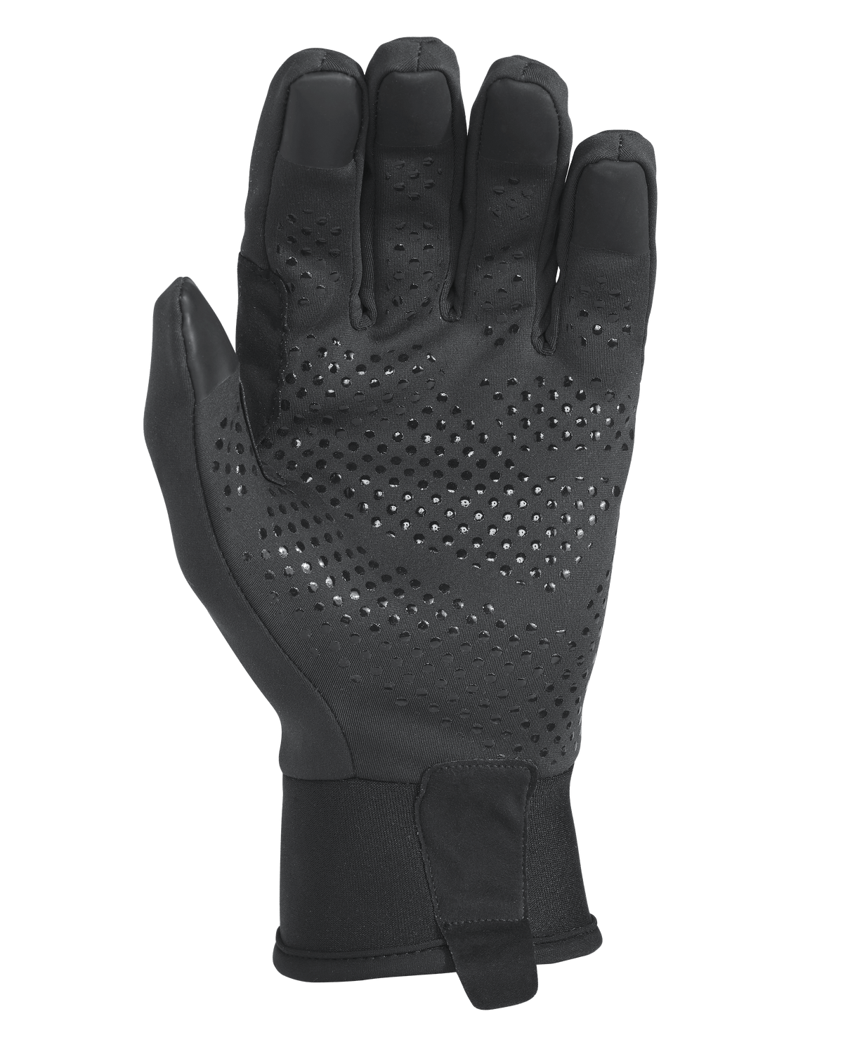 Palm of Axis Glove in Black with silicone grip dots