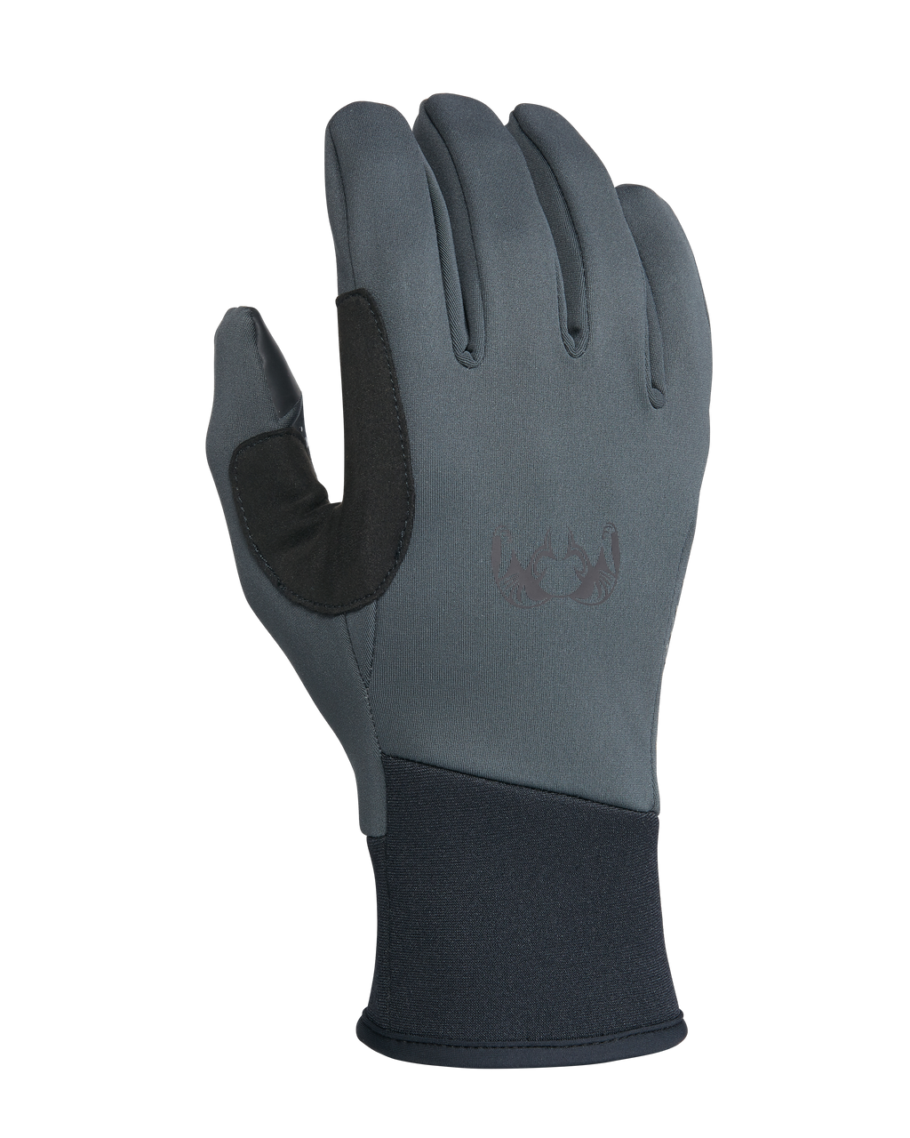 Front of Axis Glove in Gunmetal Grey Color